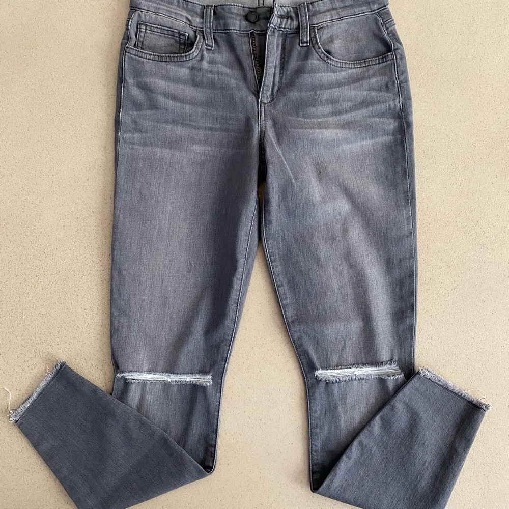 Joe’s Jeans, grey wash, 7/8 length, size 26.
